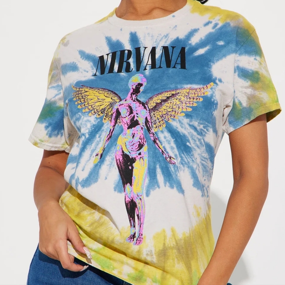 Nirvana Tie-Dye Graphic T-Shirt